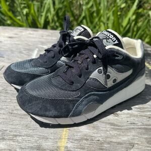 Saucony Shadow 6000 Blue Men’s 6.5 leather Unisex Shoes No Insoles 669